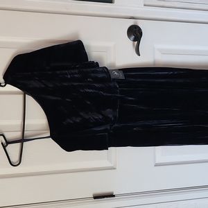 Adrianna Papell Long Velvet One Shoulder Dress Size 6